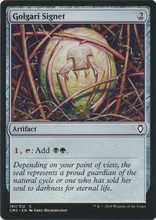 Golgari Signet 191 312 Commander Anthology Volume II Singles Golgari Signet 191 312 Commander Anthology Volume II Singles
