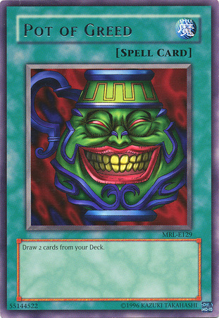 Pot of Greed MRL E129 Rare Unlimited Magic Ruler MRL Singles Pot of Greed MRL E129 Rare Unlimited Magic Ruler MRL Singles