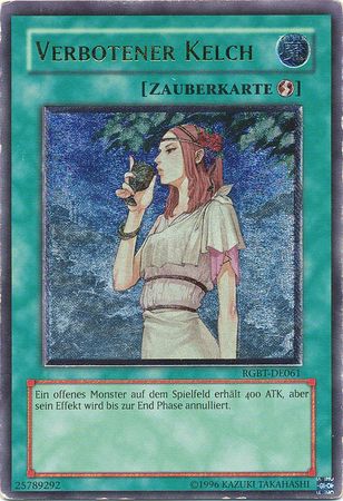 Ultimate Rare Verbotener Kelch RGBT DE061 Unlimited German Yugioh Cards Ultimate Rare Verbotener Kelch RGBT DE061 Unlimited German Yugioh Cards