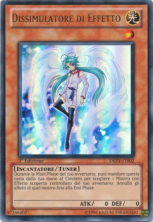 Dissimulatore de Effetto DREV IT002 Ultra Rare 1st Edition Italian Yugioh Cards Dissimulatore de Effetto DREV IT002 Ultra Rare 1st Edition Italian Yugioh Cards