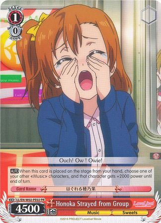 Honoka Strayed from Group LL EN W02 PE02 PR Promo Honoka Strayed from Group LL EN W02 PE02 PR Promo