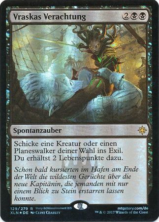 Vraskas Verachtung Vraska s Contempt Ixalan Foil German Ixalan German Singles Vraskas Verachtung Vraska s Contempt Ixalan Foil German Ixalan German Singles
