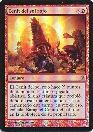 Cenit del sol rojo Red Sun s Zenith Mirrodin Besieged Foil Spanish Cenit del sol rojo Red Sun s Zenith Mirrodin Besieged Foil Spanish
