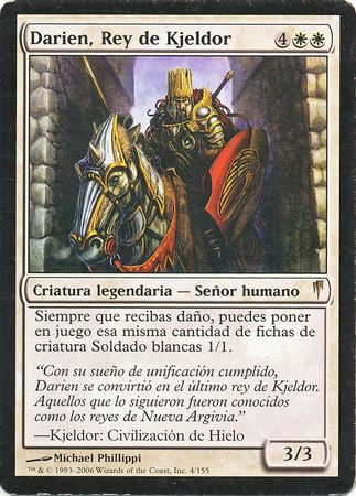 Darien Rey de Kjeldor Darien King of Kjeldor Coldsnap Spanish Coldsnap Spanish Singles Darien Rey de Kjeldor Darien King of Kjeldor Coldsnap Spanish Coldsnap Spanish Singles