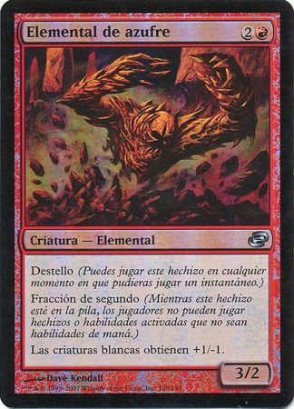 Elemental de azufre Sulfur Elemental Planar Chaos Foil Spanish Planar Chaos Spanish Singles Elemental de azufre Sulfur Elemental Planar Chaos Foil Spanish Planar Chaos Spanish Singles