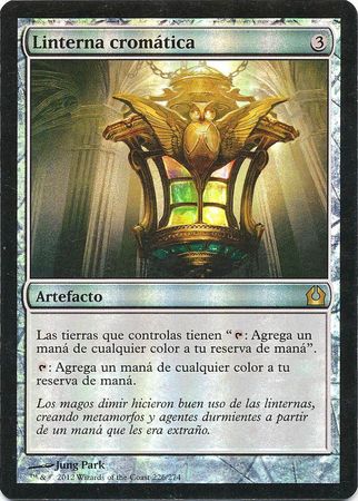 Linterna cromatica Chromatic Lantern Return to Ravnica Foil Spanish Return to Ravnica Spanish Singles Linterna cromatica Chromatic Lantern Return to Ravnica Foil Spanish Return to Ravnica Spanish Singles