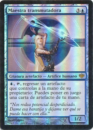 Maestra transmutadora Master Transmuter Conflux Foil Spanish Conflux Spanish Singles Maestra transmutadora Master Transmuter Conflux Foil Spanish Conflux Spanish Singles