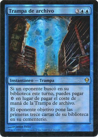 Trampa de archivo Archive Trap Zendikar Foil Spanish Zendikar Spanish Singles Trampa de archivo Archive Trap Zendikar Foil Spanish Zendikar Spanish Singles