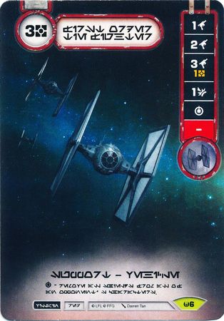 First Order TIE Fighter Aurebesh Promo First Order TIE Fighter Aurebesh Promo