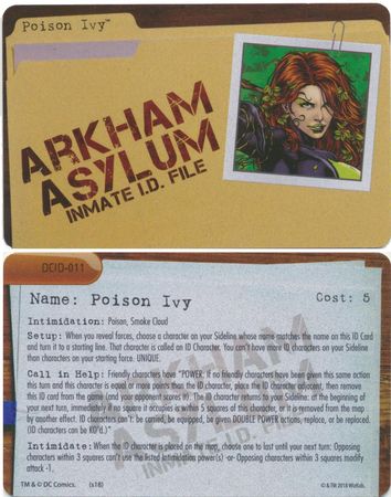 Poison Ivy DCID 011 Limited Edition ID Card 2018 Convention Exclusive Heroclix 2018 Convention Exclusives Poison Ivy DCID 011 Limited Edition ID Card 2018 Convention Exclusive Heroclix 2018 Convention Exclusives