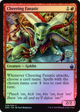 Cheering Fanatic 058 254 Foil Cheering Fanatic 058 254 Foil