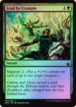 Lead by Example 205 254 Foil Battlebond Foil Singles Lead by Example 205 254 Foil Battlebond Foil Singles