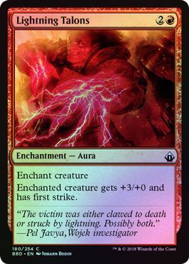Lightning Talons 180 254 Foil Battlebond Foil Singles Lightning Talons 180 254 Foil Battlebond Foil Singles