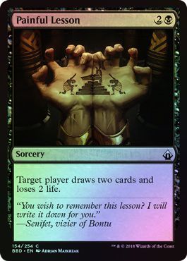 Painful Lesson 154 254 Foil Battlebond Foil Singles Painful Lesson 154 254 Foil Battlebond Foil Singles