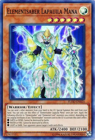 Elementsaber Lapauila Mana FLOD EN025 Super Rare Unlimited Flames of Destruction Unlimited Singles Elementsaber Lapauila Mana FLOD EN025 Super Rare Unlimited Flames of Destruction Unlimited Singles