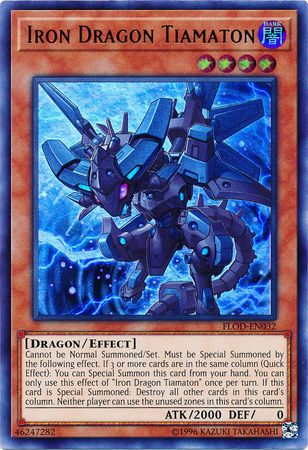 Iron Dragon Tiamaton FLOD EN032 Ultra Rare Unlimited Flames of Destruction Unlimited Singles Iron Dragon Tiamaton FLOD EN032 Ultra Rare Unlimited Flames of Destruction Unlimited Singles
