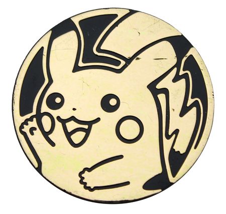 Collectible Coin Pokemon Pikachu NM 3DY Silver Pixel Holofoil Waving 