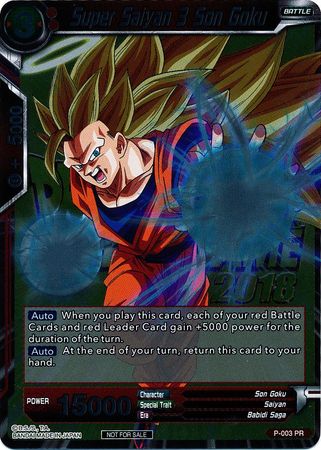 Super Saiyan 3 Son Goku P 003 EVT Foil Promo 2018 Dragon Ball Super Event Pack Promos Super Saiyan 3 Son Goku P 003 EVT Foil Promo 2018 Dragon Ball Super Event Pack Promos