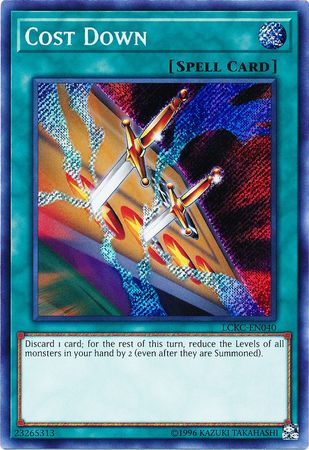 Cost Down LCKC EN040 Secret Rare Unlimited Cost Down LCKC EN040 Secret Rare Unlimited