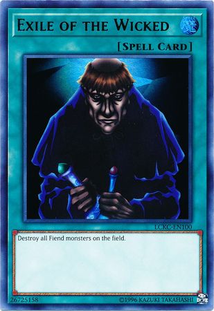 Exile of the Wicked LCKC EN100 Ultra Rare Unlimited Legendary Collection Kaiba Unlimited Singles Exile of the Wicked LCKC EN100 Ultra Rare Unlimited Legendary Collection Kaiba Unlimited Singles