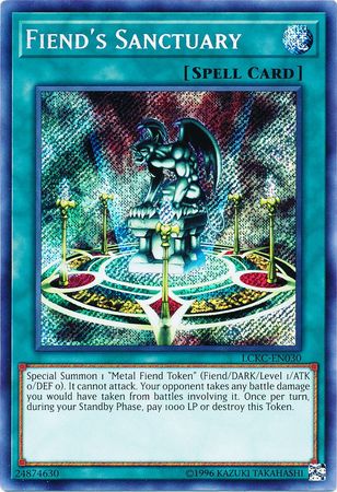 Fiend s Sanctuary LCKC EN030 Secret Rare Unlimited Fiend s Sanctuary LCKC EN030 Secret Rare Unlimited