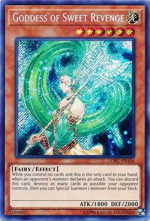 Goddess of Sweet Revenge LCKC EN106 Secret Rare Unlimited Goddess of Sweet Revenge LCKC EN106 Secret Rare Unlimited