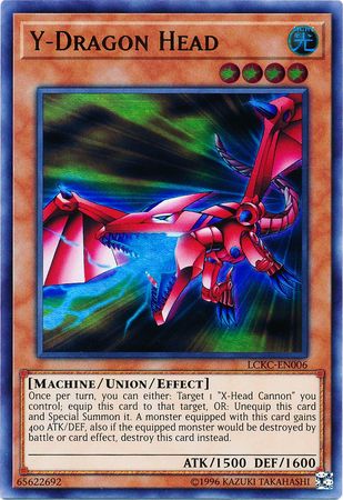 Y Dragon Head LCKC EN006 Ultra Rare Unlimited Legendary Collection Kaiba Unlimited Singles Y Dragon Head LCKC EN006 Ultra Rare Unlimited Legendary Collection Kaiba Unlimited Singles