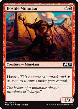 Hostile Minotaur 147 280 Magic 2019 M19 Singles Hostile Minotaur 147 280 Magic 2019 M19 Singles