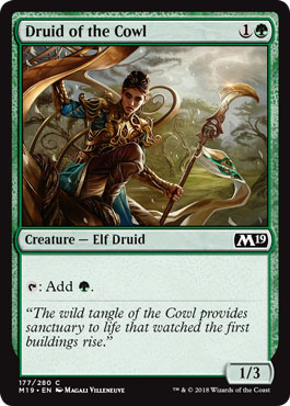 Druid of the Cowl 177 280 Magic 2019 M19 Singles Druid of the Cowl 177 280 Magic 2019 M19 Singles