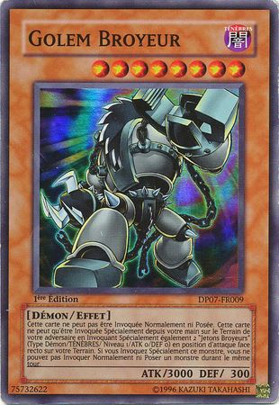 Golem Broyeur DP07 FR009 Super Rare 1st Edition French Yugioh Cards Golem Broyeur DP07 FR009 Super Rare 1st Edition French Yugioh Cards