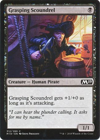 Grasping Scoundrel 312 280 Welcome Deck 2019 Exclusive Magic 2019 M19 Singles Grasping Scoundrel 312 280 Welcome Deck 2019 Exclusive Magic 2019 M19 Singles