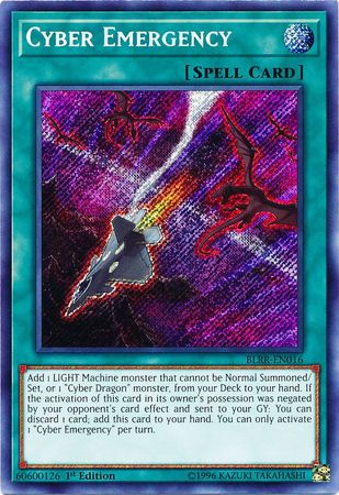 Cyber Emergency - BLRR-EN016 - Secret Rare 1st Edition