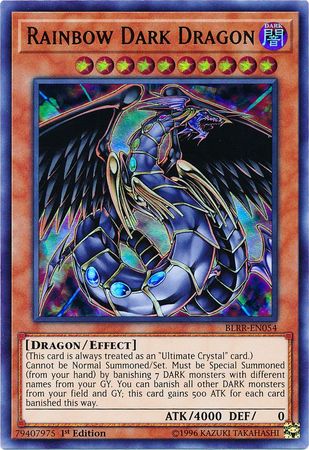 Rainbow Dark Dragon - BLRR-EN054 - Ultra Rare 1st Edition