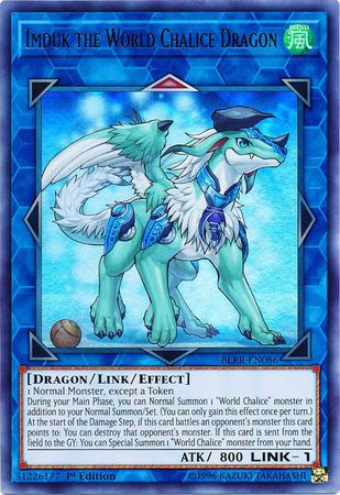 Imduk the World Chalice Dragon BLRR EN086 Ultra Rare 1st Edition Imduk the World Chalice Dragon BLRR EN086 Ultra Rare 1st Edition