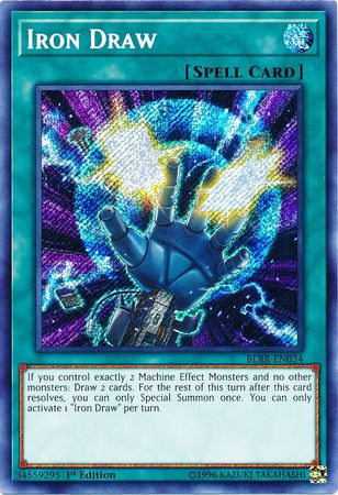 Iron Draw BLRR EN034 Secret Rare 1st Edition Battles of Legend Relentless Revenge Singles Iron Draw BLRR EN034 Secret Rare 1st Edition Battles of Legend Relentless Revenge Singles