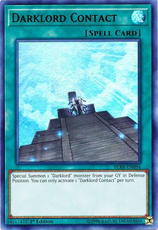 Darklord Contact BLRR EN094 Ultra Rare 1st Edition Darklord Contact BLRR EN094 Ultra Rare 1st Edition