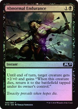 Abnormal Endurance 085 280 Foil Magic 2019 M19 Foil Singles Abnormal Endurance 085 280 Foil Magic 2019 M19 Foil Singles