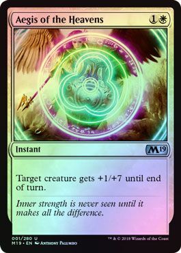 Aegis of the Heavens 001 280 Foil Magic 2019 M19 Foil Singles Aegis of the Heavens 001 280 Foil Magic 2019 M19 Foil Singles