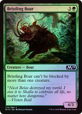 Bristling Boar 170 280 Foil Magic 2019 M19 Foil Singles Bristling Boar 170 280 Foil Magic 2019 M19 Foil Singles