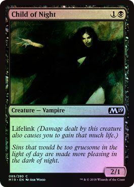 Child of Night 089 280 Foil Magic 2019 M19 Foil Singles Child of Night 089 280 Foil Magic 2019 M19 Foil Singles