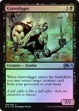 Gravedigger 098 280 Foil Magic 2019 M19 Foil Singles Gravedigger 098 280 Foil Magic 2019 M19 Foil Singles