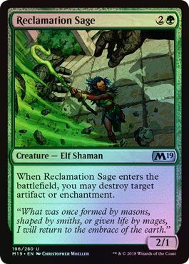 Reclamation Sage 196 280 Foil Magic 2019 M19 Foil Singles Reclamation Sage 196 280 Foil Magic 2019 M19 Foil Singles