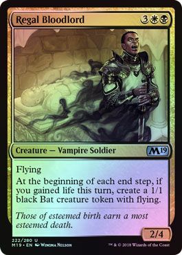 Regal Bloodlord 222 280 Foil Magic 2019 M19 Foil Singles Regal Bloodlord 222 280 Foil Magic 2019 M19 Foil Singles
