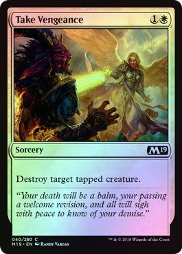 Take Vengeance 040 280 Foil Magic 2019 M19 Foil Singles Take Vengeance 040 280 Foil Magic 2019 M19 Foil Singles