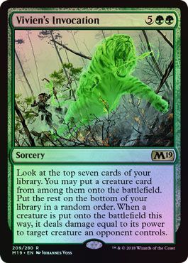 Vivien s Invocation 209 280 Foil Magic 2019 M19 Foil Singles Vivien s Invocation 209 280 Foil Magic 2019 M19 Foil Singles