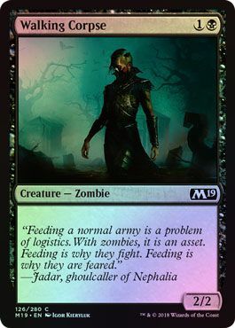 Walking Corpse 126 280 Foil Magic 2019 M19 Foil Singles Walking Corpse 126 280 Foil Magic 2019 M19 Foil Singles