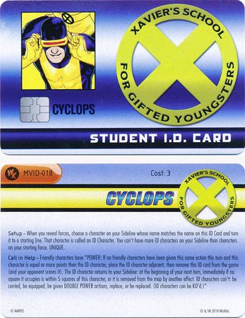 Cyclops MVID 018 2018 Convention Exclusive Marvel Heroclix Cyclops MVID 018 2018 Convention Exclusive Marvel Heroclix