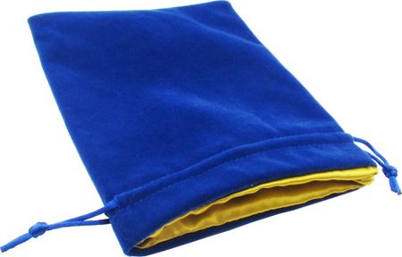 Large Blue Velvet 6 X8 Dice Bag w Gold Satin Liner Metallic Dice Games MDG8002 Large Blue Velvet 6 X8 Dice Bag w Gold Satin Liner Metallic Dice Games MDG8002