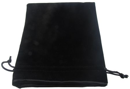 Large Black Velvet 6 X8 Dice Bag w Black Satin Liner Metallic Dice Games MDG8003 Large Black Velvet 6 X8 Dice Bag w Black Satin Liner Metallic Dice Games MDG8003