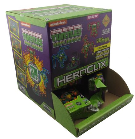 TMNT Unplugged Gravity Feed Display Box of 24 Booster Packs Heroclix Heroclix Sealed Product TMNT Unplugged Gravity Feed Display Box of 24 Booster Packs Heroclix Heroclix Sealed Product
